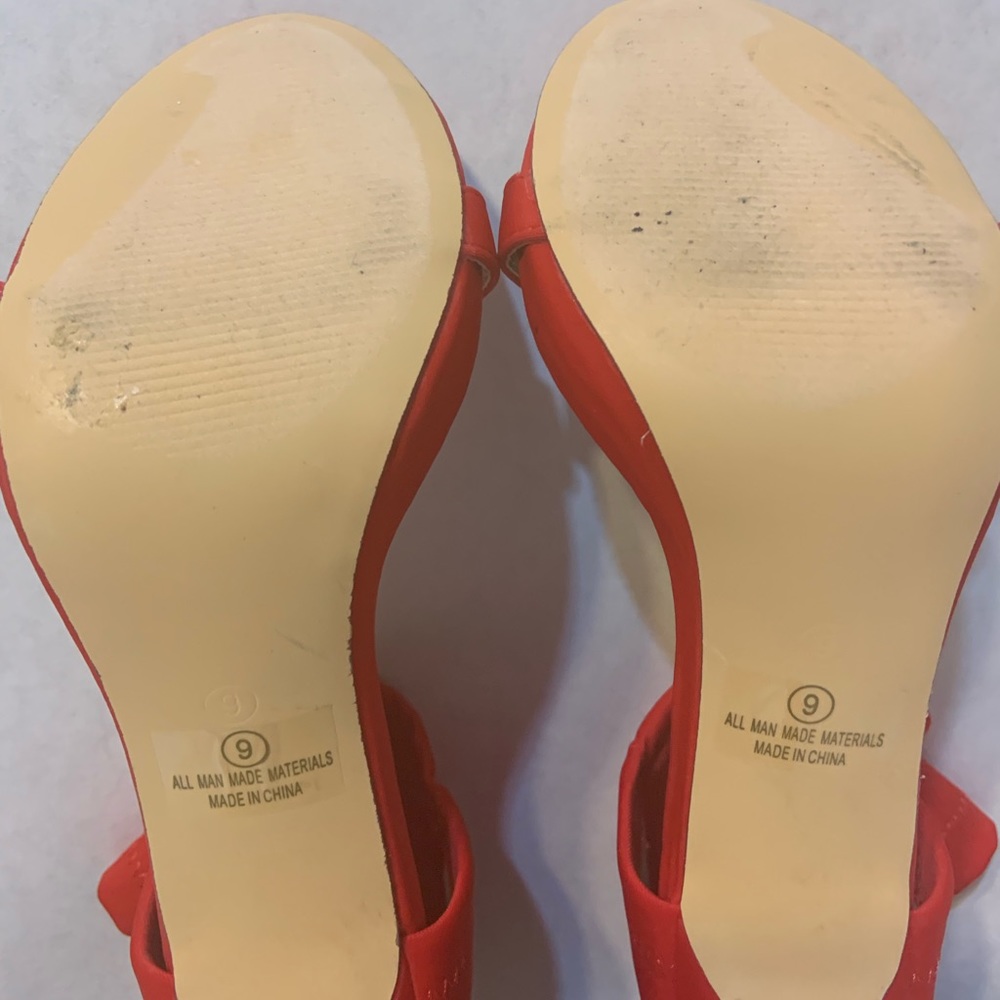 Stylish Lycra ankle strap high heeled sandal. - Picture 4 of 4